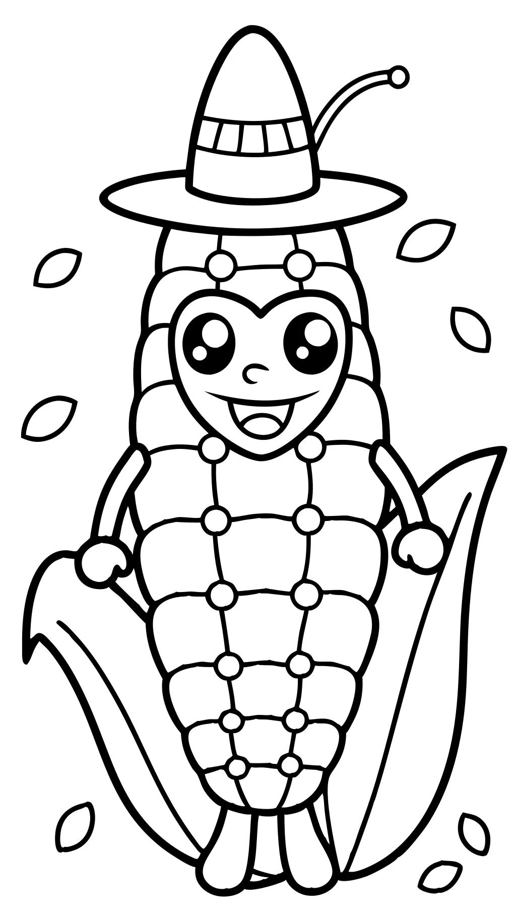 crafty corn coloring pages